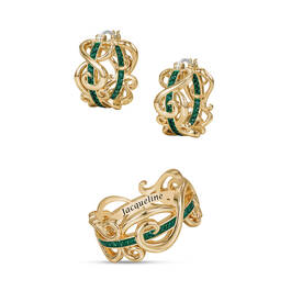 Golden Wave Birthstone Ring 12395 0016 e may