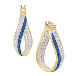 Birthstone Duet Inside Out Hoops 10829 0016 i september