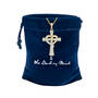 Heart of Faith Personalized Diamond Cross Pendant with FREE Matching Earrings 12242 0029 h pouch