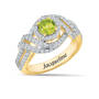 Personalized Genuine Birthstone Swirl Ring 10904 0014 h august