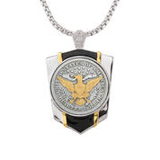 Personalized Diamond Shield Pendant 11230 0025 b front
