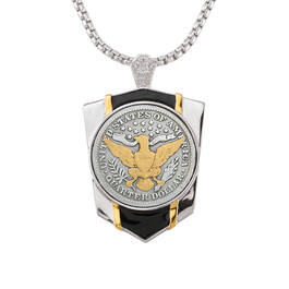 Personalized Diamond Shield Pendant 11230 0025 b front