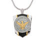 Personalized Diamond Shield Pendant 11230 0025 b front