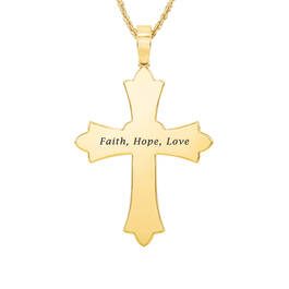 Radiant Faith Diamond Cross Pendant 10587 0018 c back