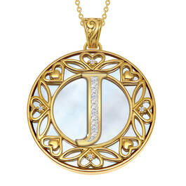 I Love You Personalized Diamond Initial Pendant 10761 0024 d initialJ