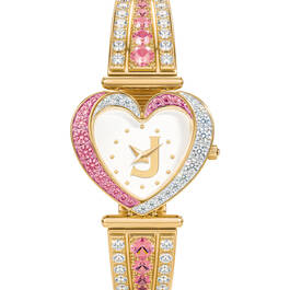 Womens Birthstone Initial Heart Watch 10332 0016 j october