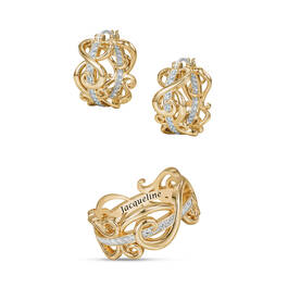 Golden Wave Birthstone Ring 12395 0016 d april