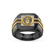 Distinction US Air Force Ring and FREE Deluxe Wooden Box 6670 0113 b ring