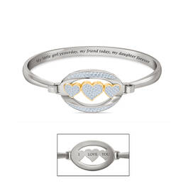My Daughter I Love You Diamond Bangle 6549 0013 a main