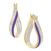 Birthstone Duet Inside Out Hoops 10829 0016 b february