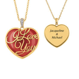 With All My Heart I Love You Jade and Diamond Pendant 10989 0012 a main