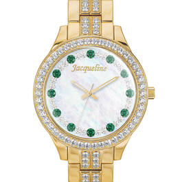 Personalized Birthstone Halo Watch 11445 0018 e may