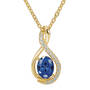 Sapphire Blue Sensational Golden Pendant Collection 12431 0012 e pendant