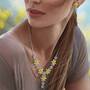 The Almond Blossom Necklace & Earring Set, The Almond Blossom Necklace Earring Set 6490 001 2 3
