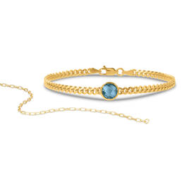 Everyday Elegance Birthstone Bracelet with Free Matching Bracelet 12580 0011 c march