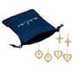 Faith Hope and Love Earring Set 12001 0053 g gift pouch