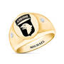 Personalized Army Unit Insignia Diamond Ring 12272 0089 a main