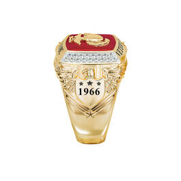 The US Marines Diamond Heritage Ring 12827 0030 b left side