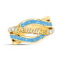 Golden Swirl Birthstone Ring 12672 0010 c march