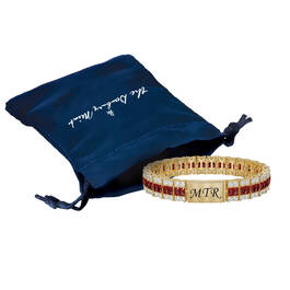 Birthstone Monogram Bracele 12945 0011 n giftpouch
