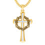 Crown of Thorns Diamond Cross Pendant 5933 0050 b front