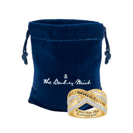 Footprints in the Sand Personalized Ring 12510 0016 g giftpouch