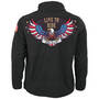 The Live to Ride Mens Biker Fleece 11711 0015 b back
