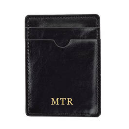 Monogrammed Black Luxe Compact Wallet 12463 0021 a main
