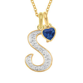 Personalized Birthstone Diamond Initial Pendant 11321 0017 d intial