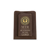 Be Strong In the Lord Engraved Leather Wallet 12722 0010 a main
