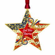 God Bless America Star Ornament 13132 0038 a main