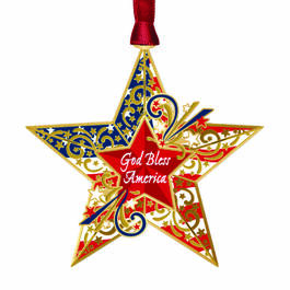God Bless America Star Ornament 13132 0038 a main