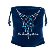 Blue Wave Floral Necklace 12121 0025 g giftpouch