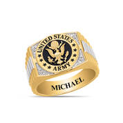 The Personalized Diamond Apex US Army Ring 12934 0014 a main