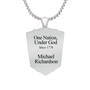 Personalized Diamond Shield Pendant 11230 0025 c back