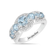 Genuine March Birthstone Ring 11571 0030 a main