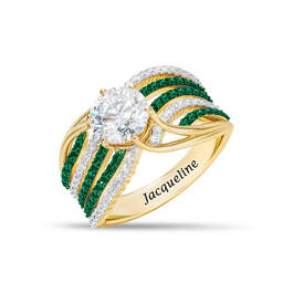 Personalized Winding Way Birthstone Ring 11761 0014 e may