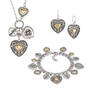The Enchanted Heart Charm Bracelet with FREE Matching Pendant Earrings 11847 0012 a main