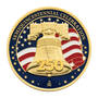 USA250 Gold Plated Deluxe 3 Inch Bas Relief Commem 12932 0016 c coin reverse