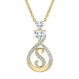 I Love You Diamond Initial Pendant 12598 0011 d pendant