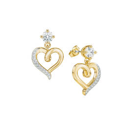 Heart of Faith Personalized Diamond Cross Pendant with FREE Matching Earrings 12242 0011 d earring