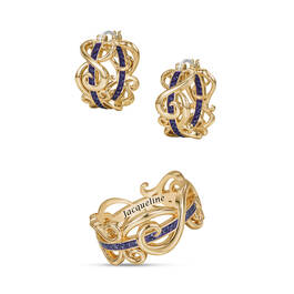 Golden Wave Birthstone Ring 12395 0016 b february