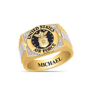 The Personalized Diamond Apex US Air Force Ring 12934 0030 a main
