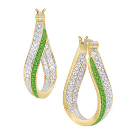 Birthstone Duet Inside Out Hoops 10829 0016 h august