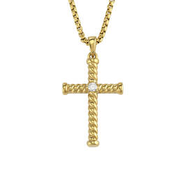 Personalized Enduring Faith Cross Pendant with Free Matching Chain 12898 0018 b pendant