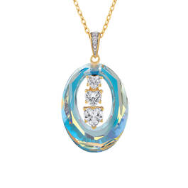 The Shimmering Sea I Love You Crystal and Diamond Pendant 12768 0015 a main