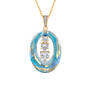 The Shimmering Sea I Love You Crystal and Diamond Pendant 12768 0015 a main