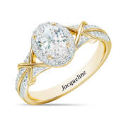 Personalized Golden Kiss Diamond Ring 12160 0019 a main