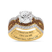 I Love You Mocha Swirl Ring Set 12139 0017 a main