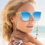 Catch the Wave Sunglasses with Three FREE Necklace Chains 12468 0026 m model